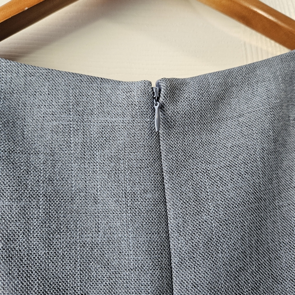 Preston & York Light Blue Short Sleeve Midi Sheath Dress - Picture 6 of 8